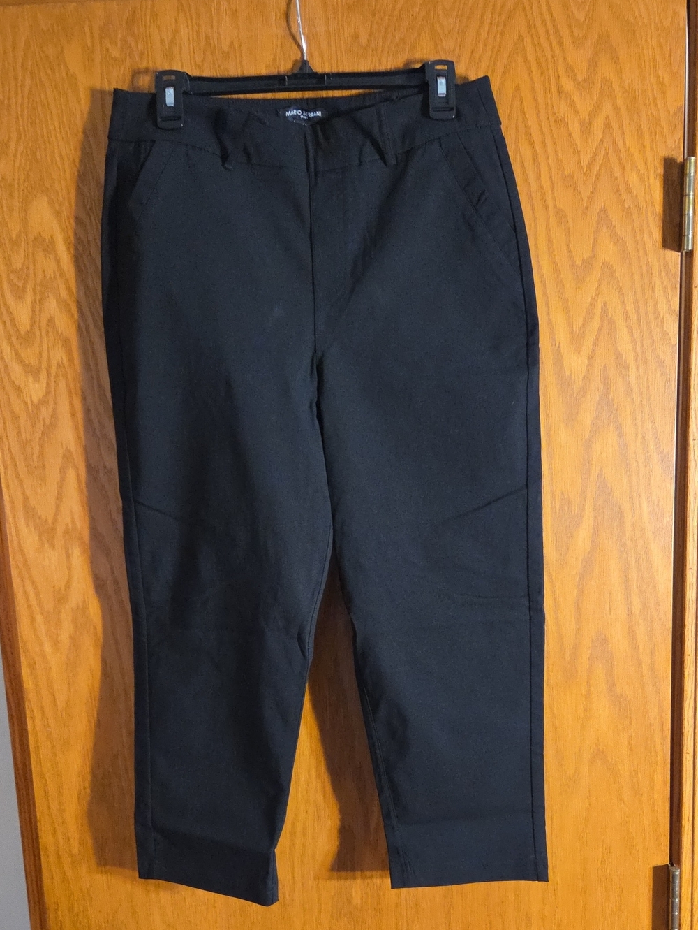 Mario Serrani Black Womenβs Tailored Dress Pants, Size Medium